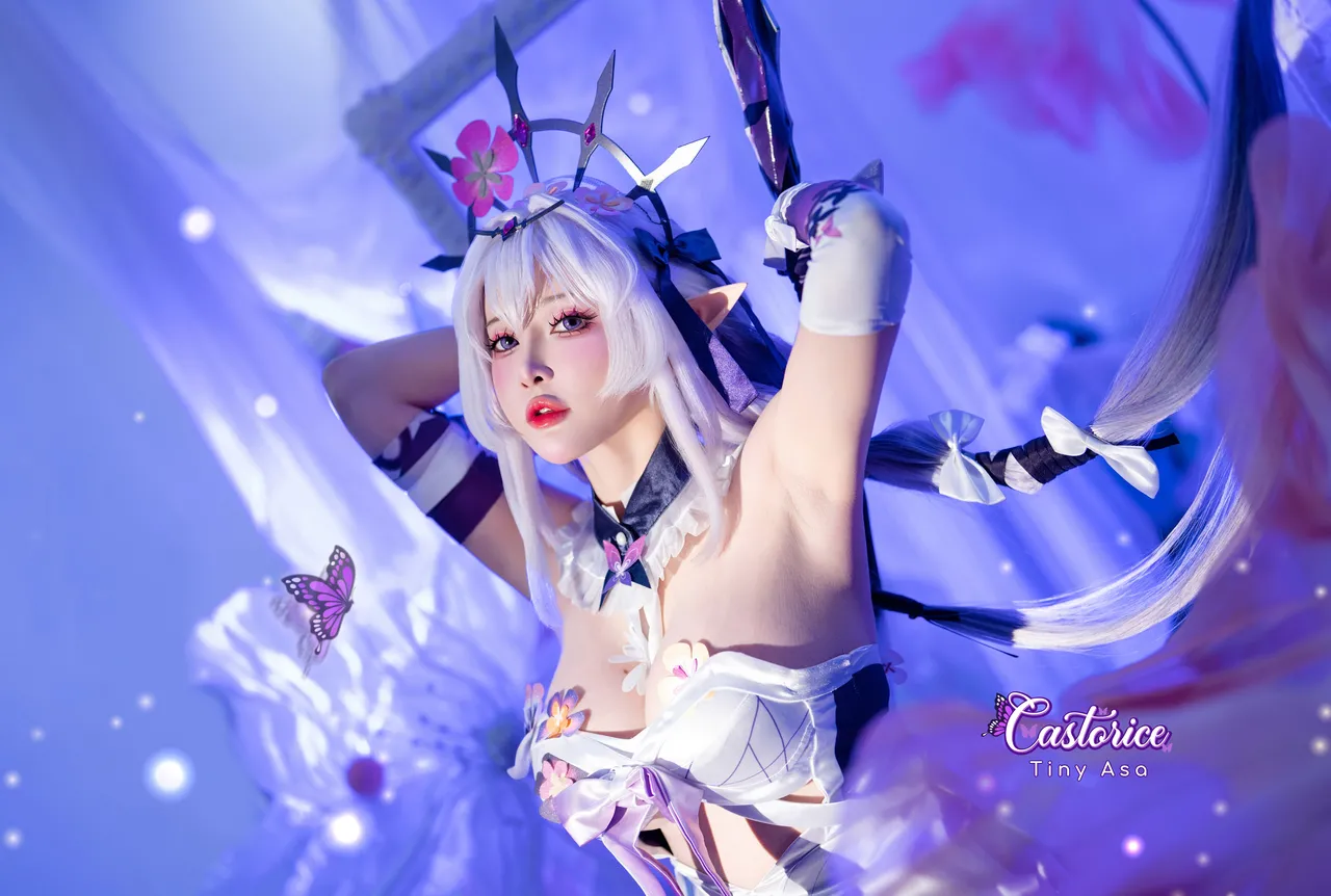 Tiny Asa アサ (tiny.asababy) cosplay Castorice - HonkaiStar Rail-erohere22.webp